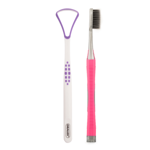 KIT CHARBON 2 EN 1 (BROSSE À DENTS + GRATTE LANGUE)